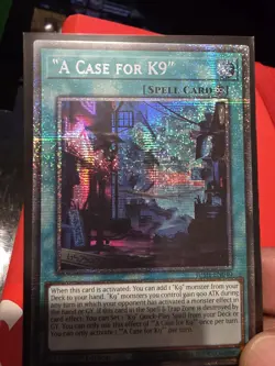 Yugioh 1x "A Case for K9" Starlight Rare JUSH-EN040 Justice Hunters 1st Ed NM - Image 1
