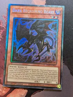 Dark Beckoning Beast RA03-EN027 Collector’s Rare 1st Edition YuGiOh TCG - Image 1