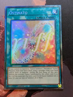 Ostinato RA03-EN064 Collector’s Rare 1st Edition YuGiOh TCG Card - Image 1