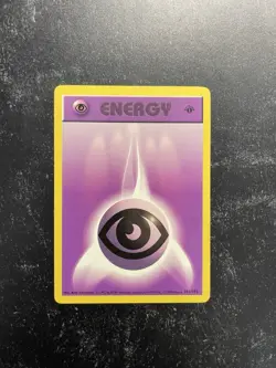 1st Edition Psychic Energy 101/102 Shadowless Base Set Vintage Pokemon Card - Image 1