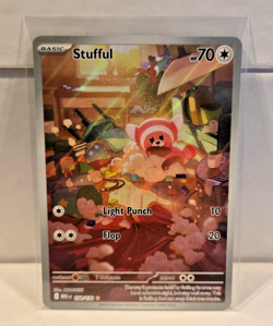 Stufful 154/132 Illustration Rare Me01: Mega Evolution Pokemon SUPER MINT Cards - Image 1