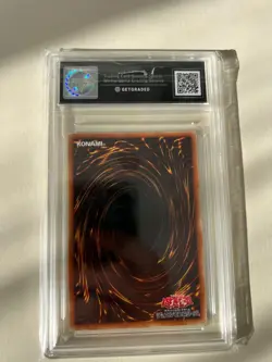 Konami Yu-Gi-Oh! Dark Magician Prismatic SR PAC1-JP004 2021 Mint 9 Graded Card - Image 4