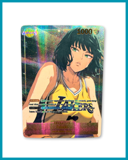 Fubuki Blizzard One Punch Man LA Lakers Custom Waifu Card Prism Goddess Story - Image 1
