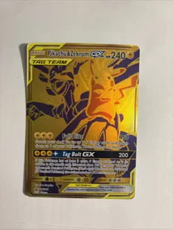 Pokemon Pikachu Zekrom GX TCG Sun & Moon SM248 Holo Promo Card Mint Condition - Image 1