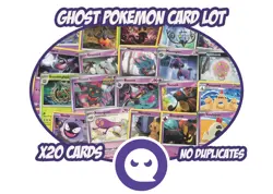Ghost Pokemon Card Lot x20 Random Selection No Duplicates - Mimikyu Gasty Gengar - Image 1