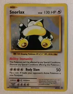 Pokemon TCG Snorlax XY179 Holo Promo 2016 Card - Image 1