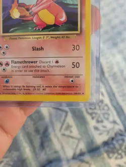 CHARMELEON - 24/102 - Base Set - 4th Print - 1999-2000 - Pokemon Card - LP - Image 3