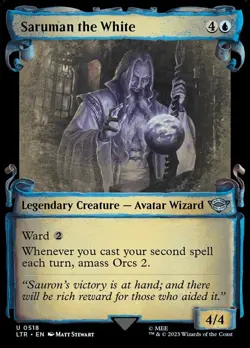4x Saruman the White - Showcase (Scrolls) (518) - Foil NM-Mint, English Universe - Image 1