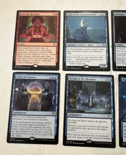 MTG Rare LOT OF 10 SEIZE THE SPOTLIGHT 2019-2023 Gold & Orange Symbols - Image 2