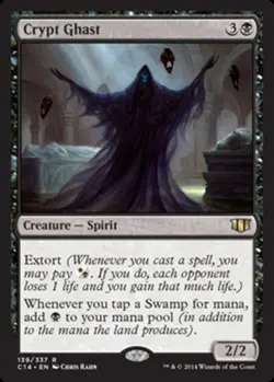 MTG Crypt Ghast, Commander 2014, Heavily Played, English - Image 1