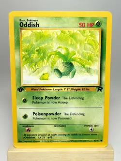 Pokemon Team Rocket Oddish 63/82 1st Edition Near Mint - Mint Never Played - Image 1