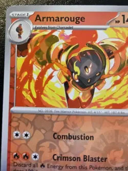 Armarouge 034/191 Reverse Holo Uncommon Scarlet & Violet: Surging Sparks Pokemon - Image 2