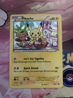 2016 Pokemon Pikachu XY95 Black Star Promos XY BREAKpoint English SWIRL NM-LP - Image 1