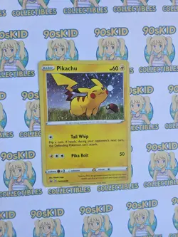 Pikachu SWSH039 Cosmos Holo Pokemon TCG Black Star Promo *SWIRL* PSA 10 WORTHY - Image 1