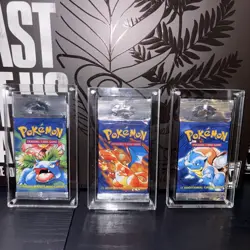 Pokemon 1999 Base Set Unlimited Long/Hanger Booster Pack Art Set - Image 1