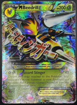 Pokemon TCG Mega Beedrill EX Holo XY Promo XY158 MP - Image 1