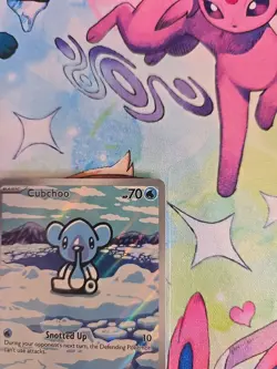 Pokemon TCG Cubchoo Illustration Rare Black Bolt 109/086 - Image 3
