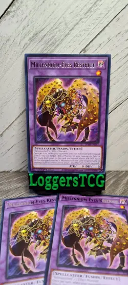 Yu-Gi-Oh! Millennium-Eyes Restrict x3 / JUSH EN047 1st Edition NM - Image 1