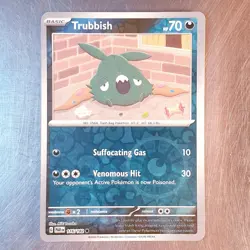 2023 Pokemon S&V Paradox Rift Reverse HOLO Trubbish Card 116/182 - Image 1