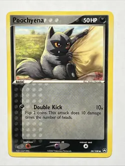 Pokemon TCG - Poochyena 58/108 EX Power Keepers Pokemon Card - Image 2