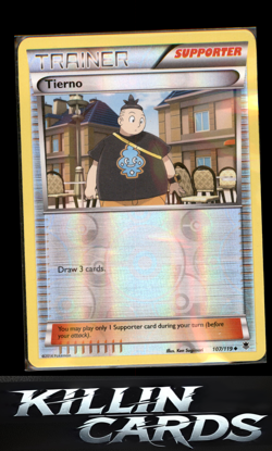 Reverse Holofoil Tierno 107/119 Pokemon Uncommon XY - Phantom Forces Card NM - Image 1