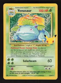 Venusaur 15/102 Pokemon Celebrations Classic Collection Holo Card - Image 1