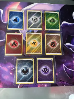 Pokemon Crown Zenith Textured Energy Full Art Rare Holo Card Set 152-159 - Image 1