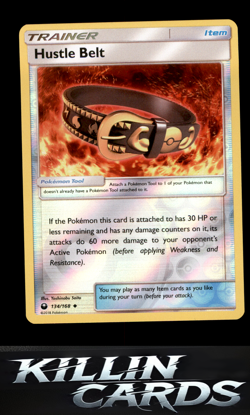 Reverse Holofoil Hustle Belt 134/168 Pokemon Uncommon SM - Celestial Storm Card - Image 1