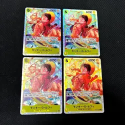 Monkey D Luffy ST13-015 SR (Promo) ONE PIECE Card Game 2nd Anniversary Set of 4 - Image 1