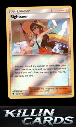 Reverse Holofoil Sightseer 189/214 Pokemon Uncommon SM - Lost Thunder Card NM - Image 1