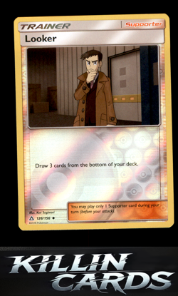 Reverse Holofoil Looker 126/156 Pokemon Uncommon SM - Ultra Prism Card NM - Image 1