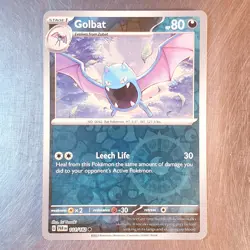 2023 Pokemon S&V Paradox Rift Reverse HOLO Golbat Card 111/182 - Image 1