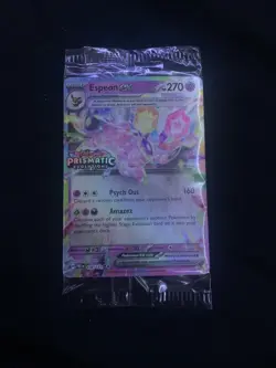 Pokemon Prismatic Evolutions Espeon EX Promo Card 034/131 NEW SEALED - Image 1