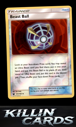 Reverse Holofoil Beast Ball 125/168 Pokemon Uncommon SM - Celestial Storm Card N - Image 1