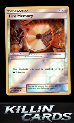 Reverse Holofoil Fire Memory 123/156 Pokemon Uncommon SM - Ultra Prism Card NM - Image 1
