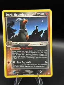 Pokemon Card Dark Houndoom 37/109 Regular Team Rocket Returns NM - Image 1