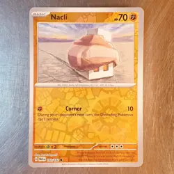 2023 Pokemon S&V Paradox Rift Reverse HOLO Nacli Card 102/182 - Image 1