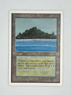 MTG TROPICAL ISLAND #2 Unlimited Edition Regular MT Rare Magic The Gathering - Image 1