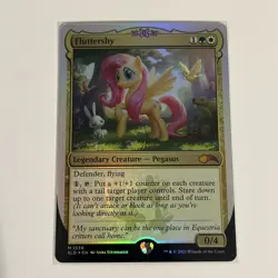 Fluttershy FOIL Secret Lair My Little Pony Magic the Gathering MTG NM - Image 1