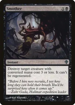 Smother 1x MtG Worldwake SP/NM - Image 1