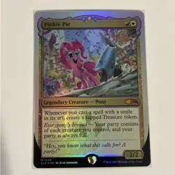 Pinkie Pie FOIL Secret Lair My Little Pony Magic the Gathering MTG NM - Image 1