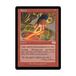 WOTC MtG Urza's Saga Brand (R) EX - Image 1