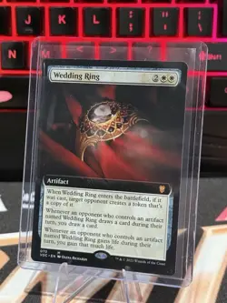 Wedding Ring (Extended Art) Commander: Innistrad: Crimson Vow Regular MTG NM - Image 3