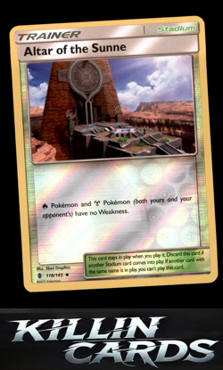 Reverse Holofoil Altar of the Sunne 118/145 Pokemon Uncommon SM - Guardians Risi - Image 1