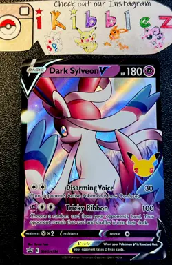 Dark Sylveon V SWSH134 LP Full Art Ultra Rare Black Star Pokemon Promo! - Image 1