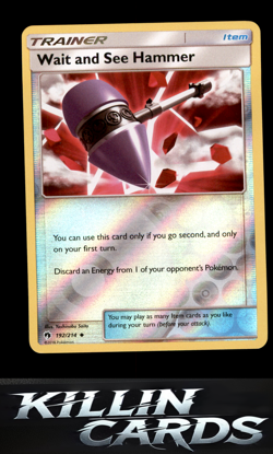 Reverse Holofoil Wait and See Hammer 192/214 Pokemon Uncommon SM - Lost Thunder - Image 1
