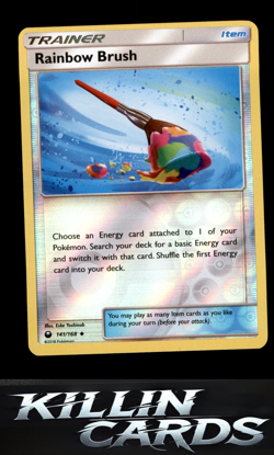 Reverse Holofoil Rainbow Brush 141/168 Pokemon Uncommon SM - Celestial Storm Car - Image 1