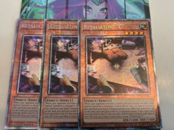 Yugioh 3x Retaliating "C" MP25-EN027 2025 Mega-Pack Starlight Rare 1st Ed NM - Image 1