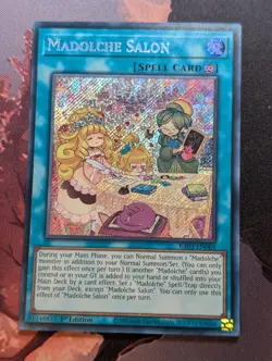 Madolche Salon RA03-EN069 Secret Rare 1st Edition YuGiOh TCG Card - Image 1