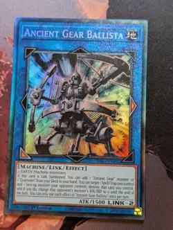 YUGIOH RA03-EN046 Ancient Gear Ballista Collector's Rare 1st Edition NM - Image 1